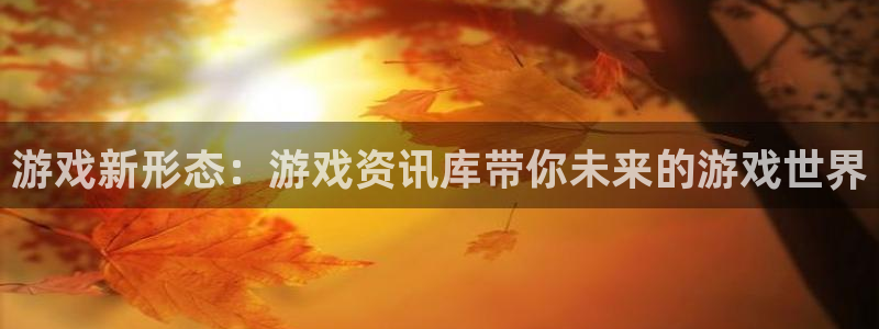 星欧娱乐登录：游戏新形态：游戏资讯库带你未来的游戏世界