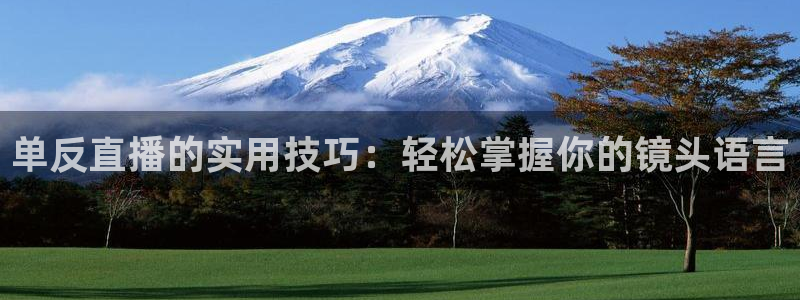 833比赛直播观看：单反直播的实用技巧：轻松掌握你的镜头语言